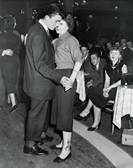 London Couple Slow Dancing