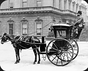 Horseman Prints: A London Horsedrawn Handsome Carriage