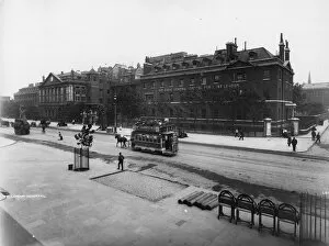 Horse-drawn Trams (Horsecars) Collection: London Hospital