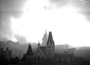 The Blitz World War II (September 1940-May 1941) Gallery: London Skyline Blitz