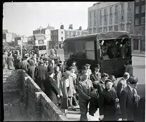 Londoners Walking In Road To, From Work