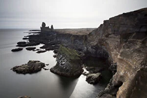 Images Dated 24th May 2011: Londrangar bird rock, Snaefellsness National Park, Iceland, Europe