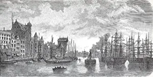 City Scape Prints: The Long Bridge in Gdansk, Gdansk