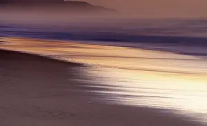 Ecosystem Prints: Long exposure of water at dawn with mist in the background