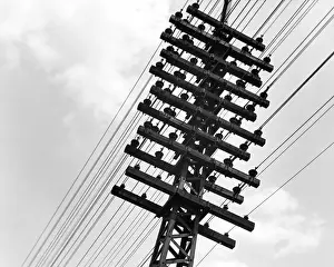 Power Lines Prints: Long Island Railroad Communication Lines
