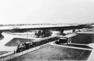 Sheepshead Bay Prints: Long Island Railroad Station by Sheepshead Bay
