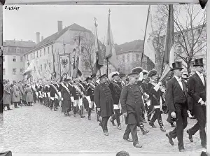 March Prints: Long Line of Students Marching