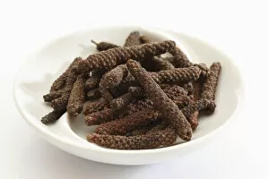 Images Dated 20th July 2011: Long pepper in a small porcelain bowl