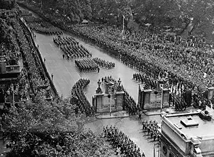 Long Procession in London Streets