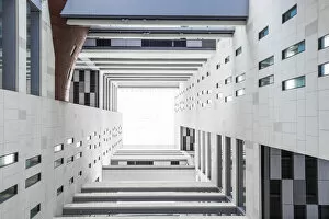 Images Dated 20th September 2018: Looking up from the atrium of a highrise building