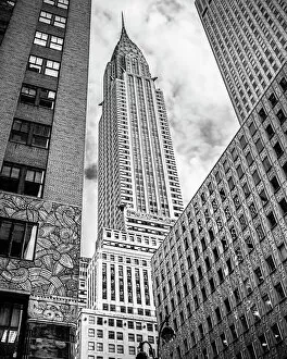 Images Dated 30th October 2013: Looking up at the Chrysler Building