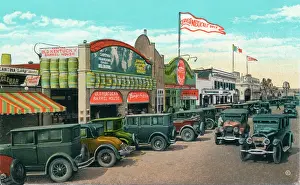 Parked Prints: Looking North On Main Street