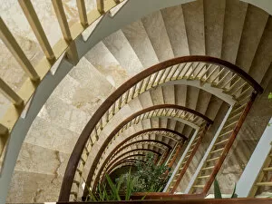 Images Dated 21st July 2015: Looking down a spiral staircase