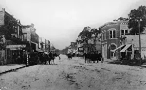 Barbershop Prints: Looking West On Flagler Street