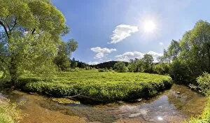 Images Dated 13th May 2012: Loop of the Morsbach stream, untouched nature, Ritter- und Romerweg
