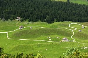 Appenzell Collection: Loop trail, hiking trails in the Alpstein mountain range, canton of Appenzell Innerrhoden