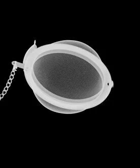 Chain Collection: Loose tea leaf ball and chain tea strainer, X-ray
