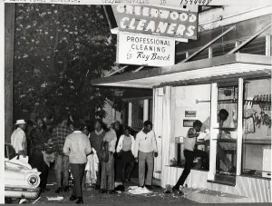 Black Power Prints: Looters Entering Dry Cleaning Building