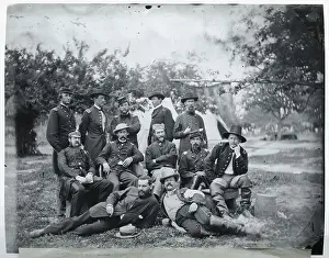 Camping Prints: Lord Abinger And Officers Of Potomac