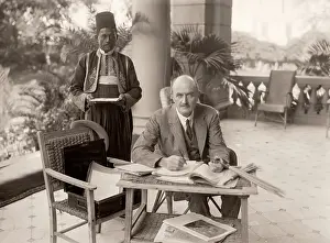 Domestic Staff Prints: Lord Allenby Working at Desk