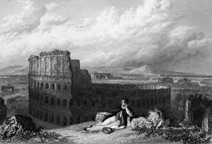 Lord Byron Overlooking Roman Coliseum