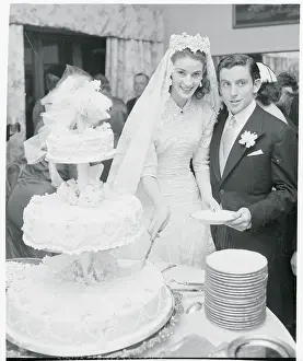 Lord Hambledon and Wife Cutting the Cake