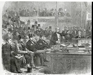 Lord Palmerston Addressing House of Commons