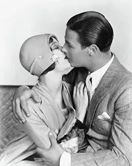 Loretta Young and Mat Kemp Kissing