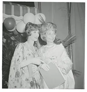 Emmy Award Ceremonies Prints: Loretta Young and Mrs. Joe Tinney Smiling