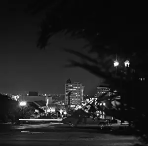 Automobiles Prints: Los Angeles In The 1950's