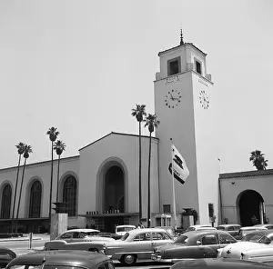 Automobiles Prints: Los Angeles In The 1950's