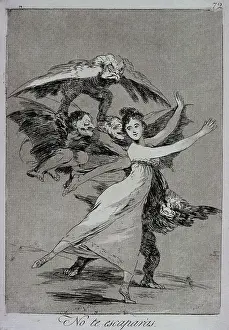 Balancing Prints: Los Caprichos No. 72: You Will Not Escape by Francisco Goya