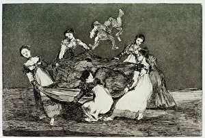 Stretching Prints: Los Disparates No. 1: Feminine Folly by Francisco de Goya