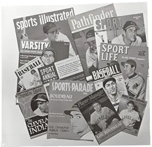Lou Boudreau on Covers of Sports Magazines
