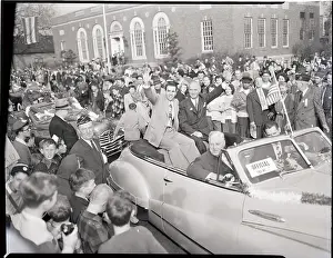 Lou Boudreau & Governor Parade In Auto