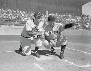 Tucson Prints: Lou Boudreau and Mel Ott at Spring Training