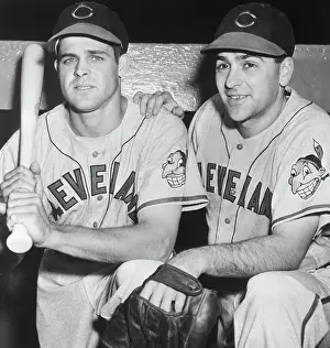 Shortstop Prints: Lou Boudreau And Ray Boone In Uniform