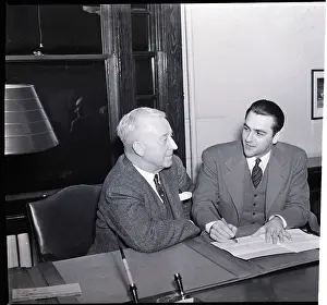 Lou Boudreau Signing Contract