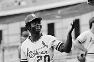 Lou Brock, Hand Raised;Stolen Base Master