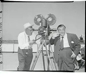 Lou Costello with Ear in Front of Camera Lens
