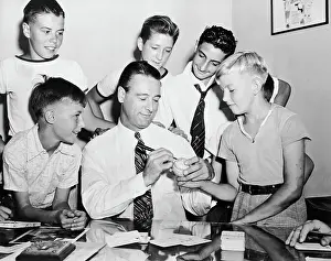 Autographing Prints: Lou Gehrig Autographs Baseball For Boys