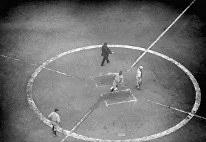 Lou Gehrig Crossing Homeplate at World Series