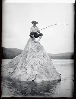 Lou Gehrig Fishing on lake Oscawana