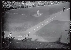 Lou Gehrig Prints: Lou Gehrig Playing Baseball