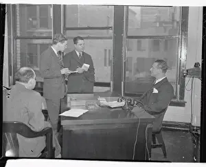 Lou Gehrig Sitting in His Office as Member of NYC Parole Board