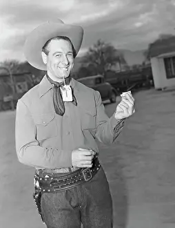 Lou Gehrig Wearing Cowboy Outfit