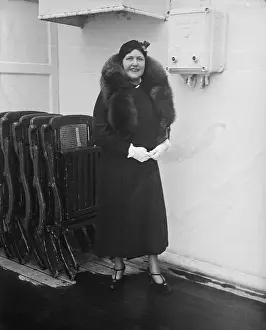 Louella Parsons On Boat; Full Length