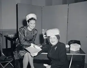 Louella Parsons with Gene Tierney
