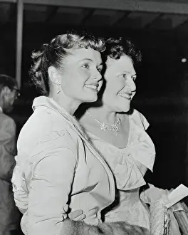 Louella Parsons Sitting Next to Debbie Reynolds