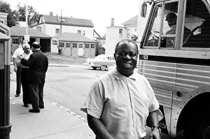 Big Band Prints: Louis Armstrong Arrives At A Church Service
